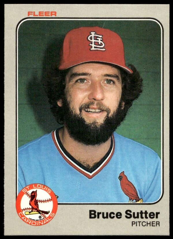 1983 Fleer Bruce Sutter #24 (Front)