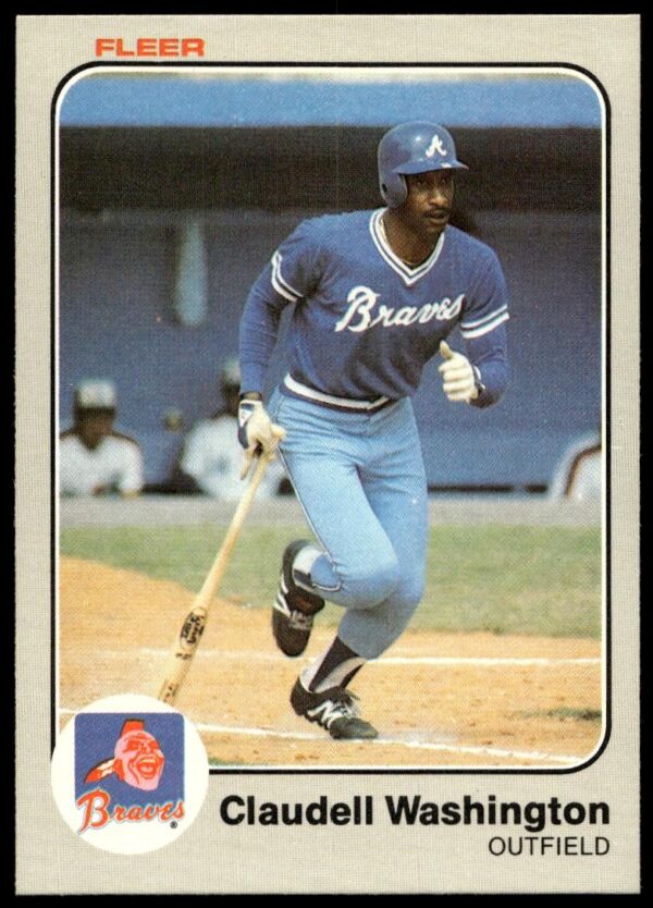 1983 Fleer Claudell Washington #150 (Front)