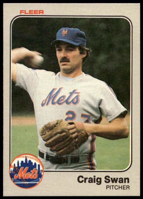 1983 Fleer Craig Swan #557 (Front)