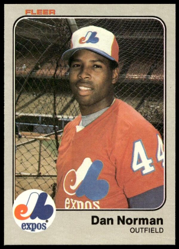 1983 Fleer Dan Norman #289 (Front)