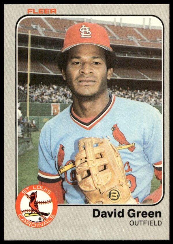 1983 Fleer David Green #6 (Front)