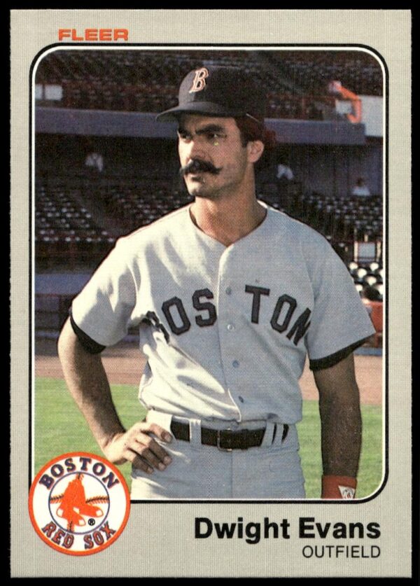 1983 Fleer Dwight Evans #183 (Front)