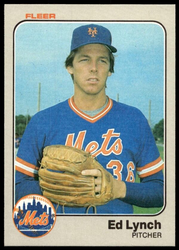 1983 Fleer Ed Lynch #549 (Front)