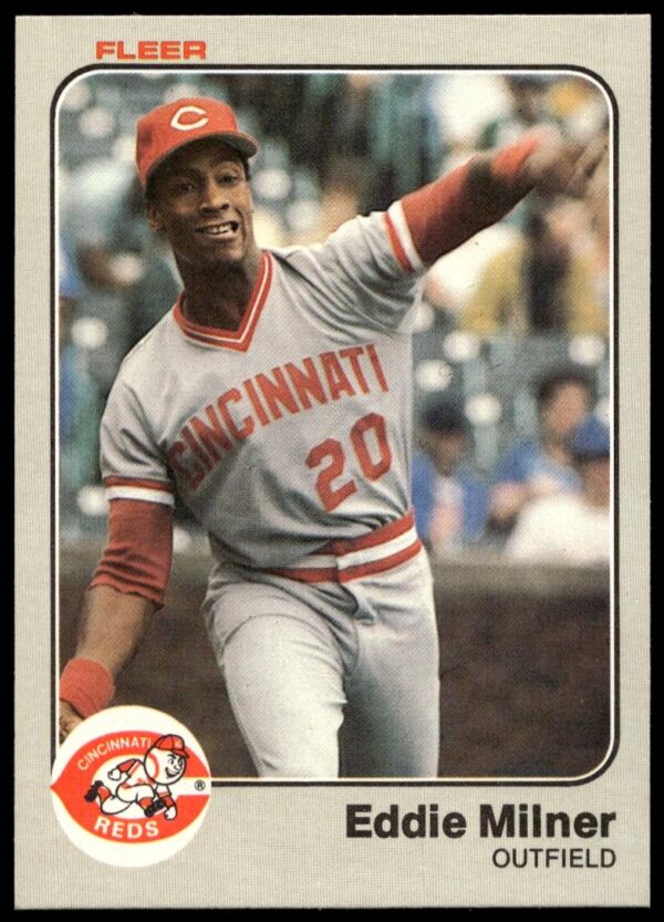 1983 Fleer Eddie Milner #597 (Front)