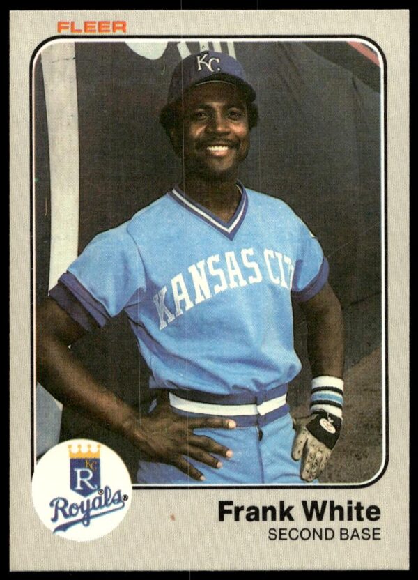 1983 Fleer Frank White #127 (Front)