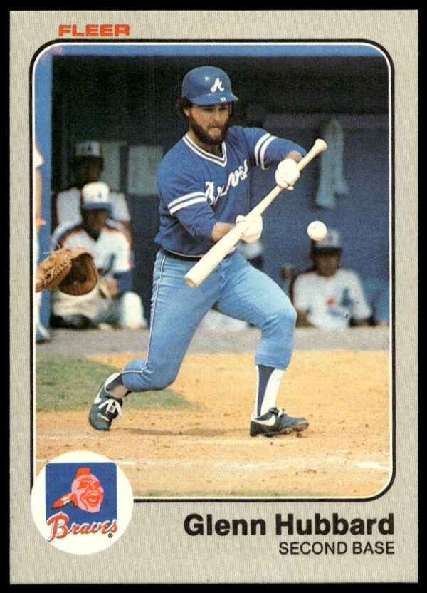 1983 Fleer Glenn Hubbard #139 (Front)
