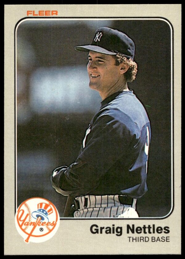 1983 Fleer Graig Nettles #391 (Front)