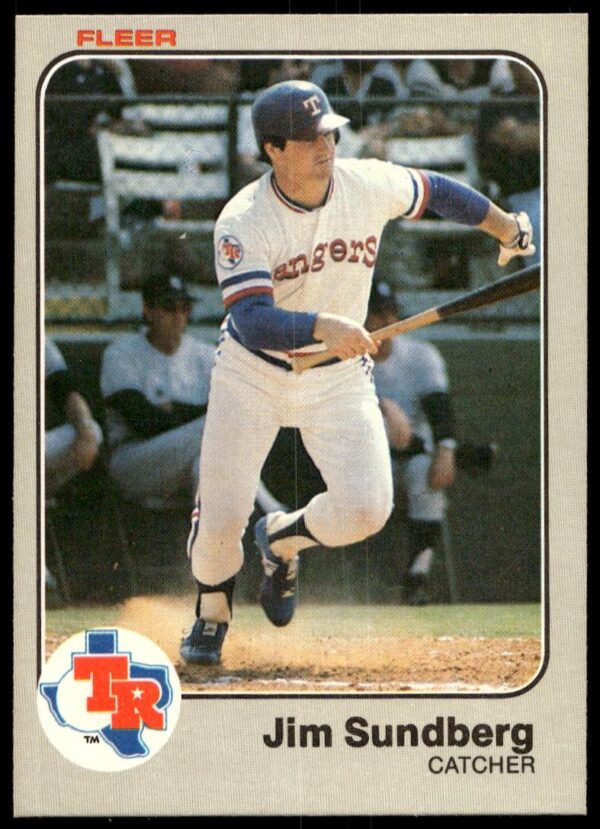 1983 Fleer Jim Sundberg #580 (Front)