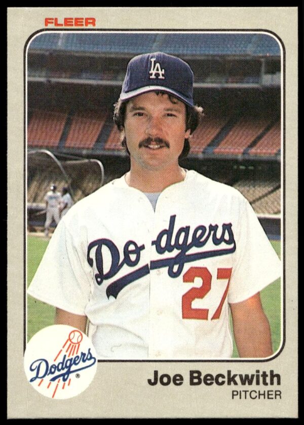 1983 Fleer Joe Beckwith #202 (Front)