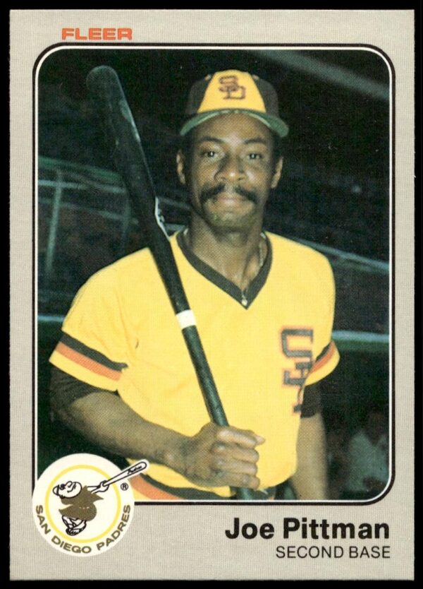 1983 Fleer Joe Pittman #369 (Front)