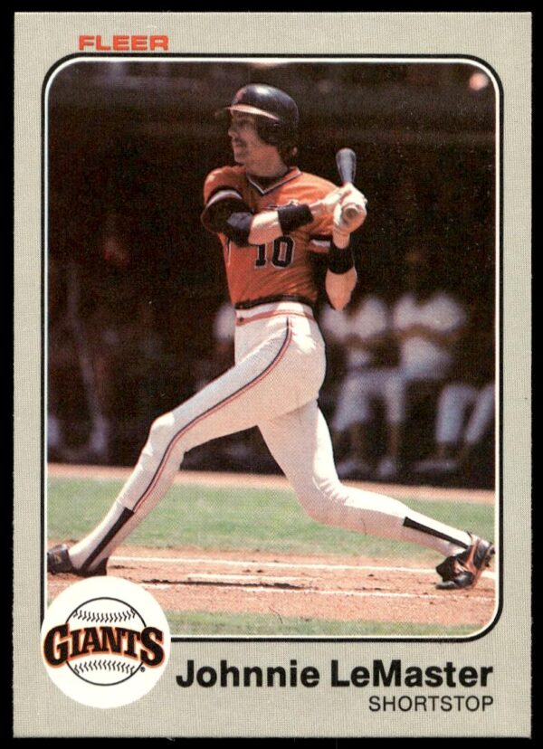 1983 Fleer Johnnie LeMaster #266 (Front)