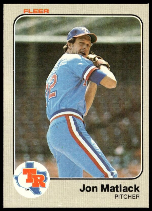 1983 Fleer Jon Matlack #572 (Front)