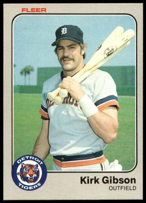 1983 Fleer Kirk Gibson #329 (Front)