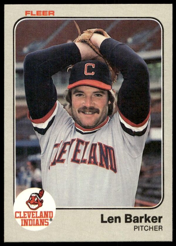 1983 Fleer Len Barker #402 (Front)