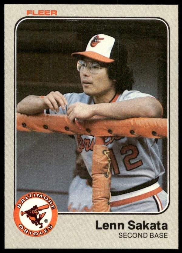 1983 Fleer Lenn Sakata #72 (Front)