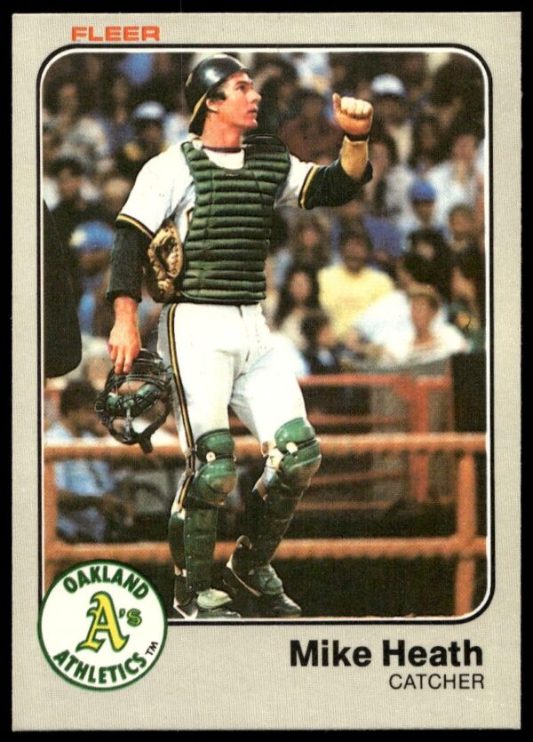 1983 Fleer Mike Heath #518 (Front)