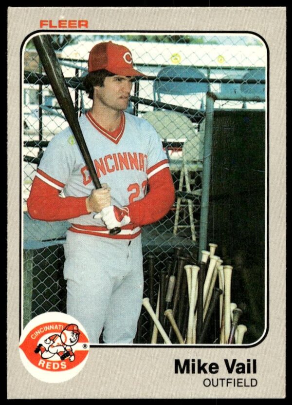 1983 Fleer Mike Vail #605 (Front)