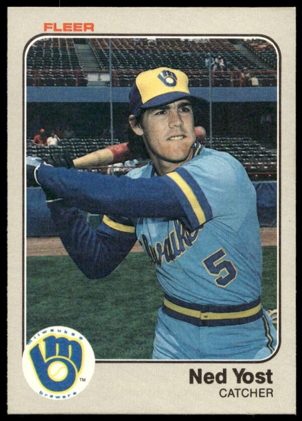 1983 Fleer Ned Yost #50 (Front)