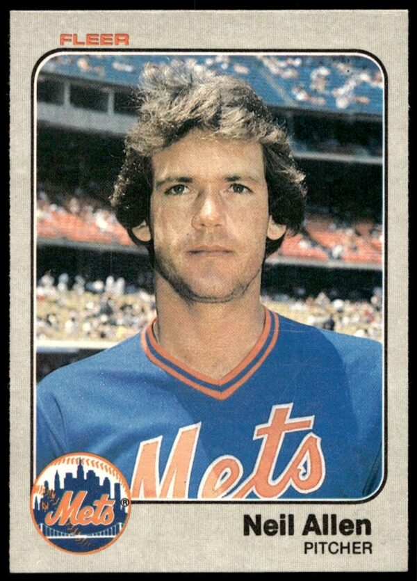 1983 Fleer Neil Allen #536 (Front)