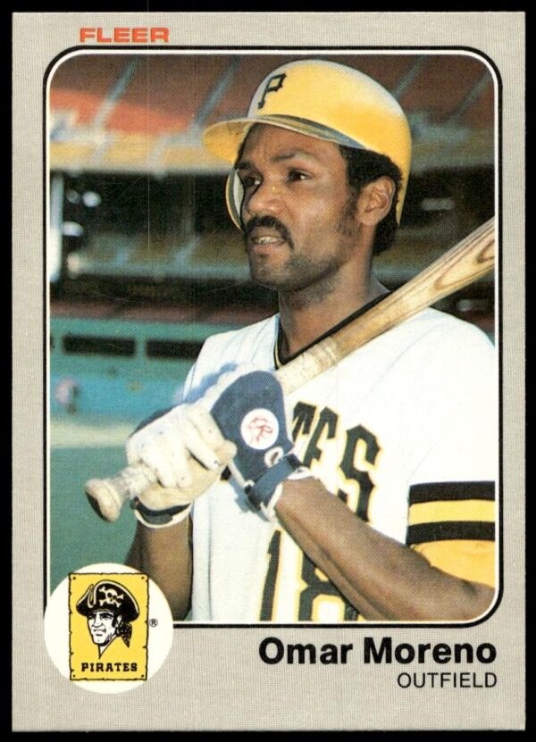 1983 Fleer Omar Moreno #312 (Front)