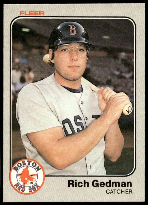 1983 Fleer Rich Gedman #184 (Front)