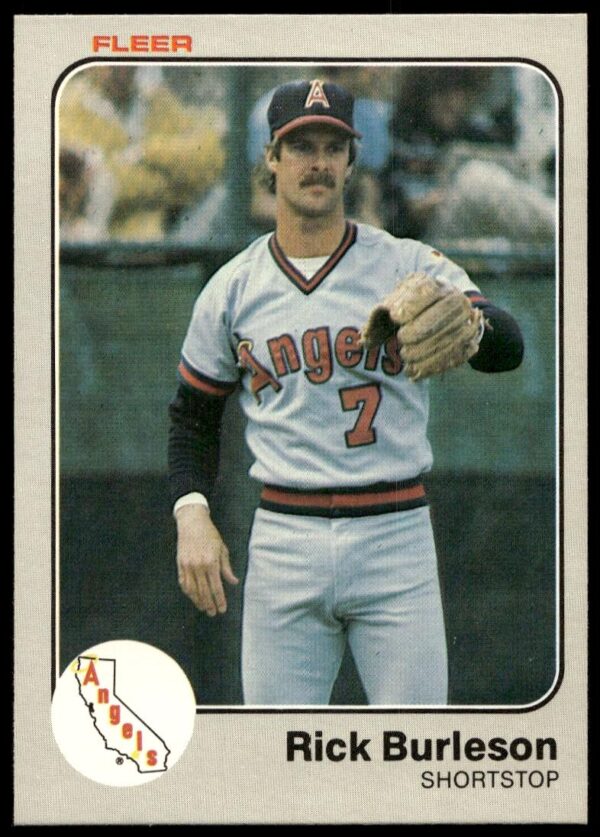 1983 Fleer Rick Burleson #80 (Front)
