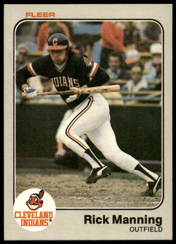 1983 Fleer Rick Manning #413 (Front)