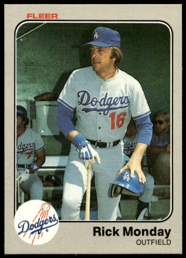 1983 Fleer Rick Monday #213 (Front)