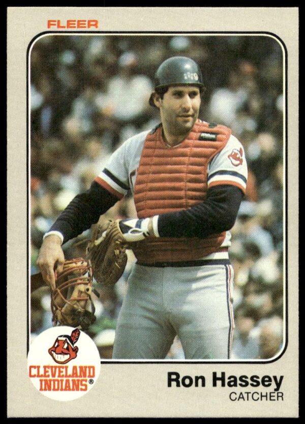 1983 Fleer Ron Hassey #411 (Front)
