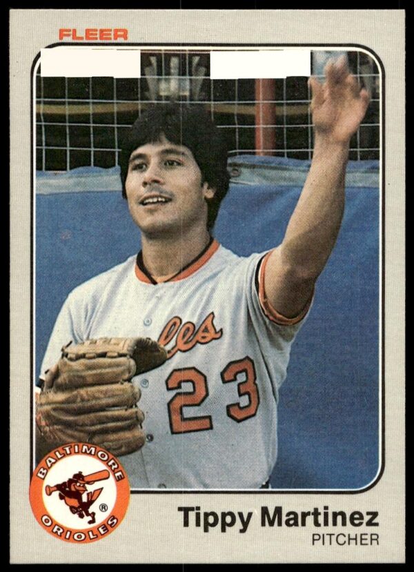 1983 Fleer Tippy Martinez #65 (Front)