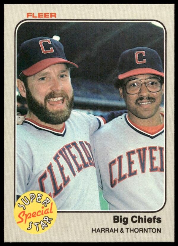 1983 Fleer Toby Harrah / Andre Thornton #635 (Front)