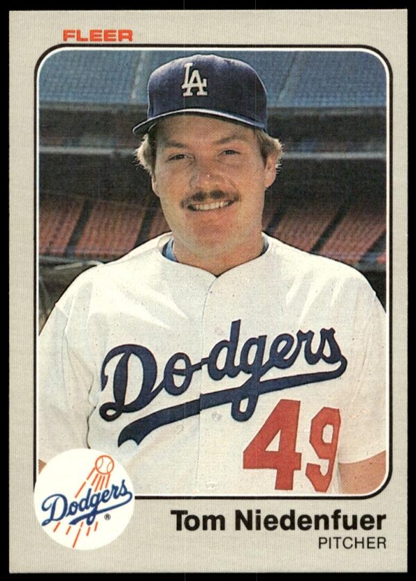 1983 Fleer Tom Niedenfuer #214 (Front)