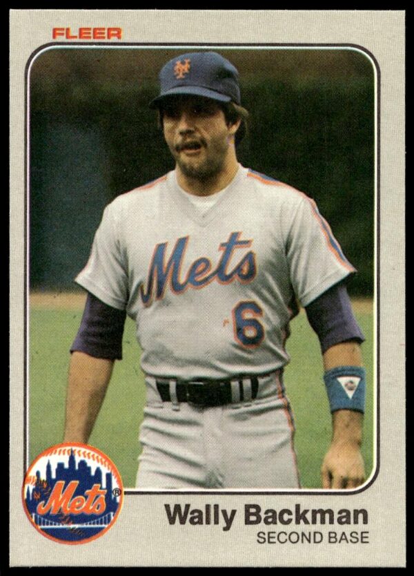 1983 Fleer Wally Backman #537 (Front)