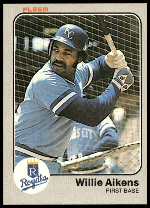 1983 Fleer Willie Aikens #104 (Front)