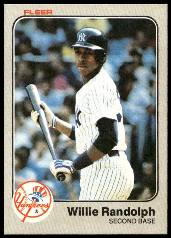 1983 Fleer Willie Randolph #393 (Front)