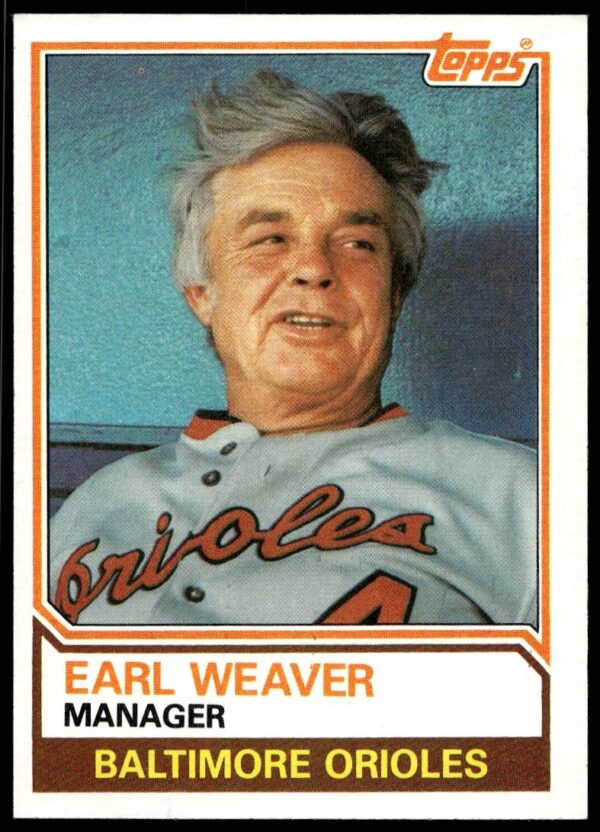 1983 Topps Earl Weaver #426 (Front)