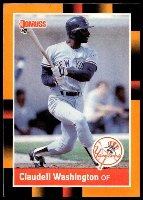 1988 Donruss Baseball's Best Claudell Washington #217 (Front)