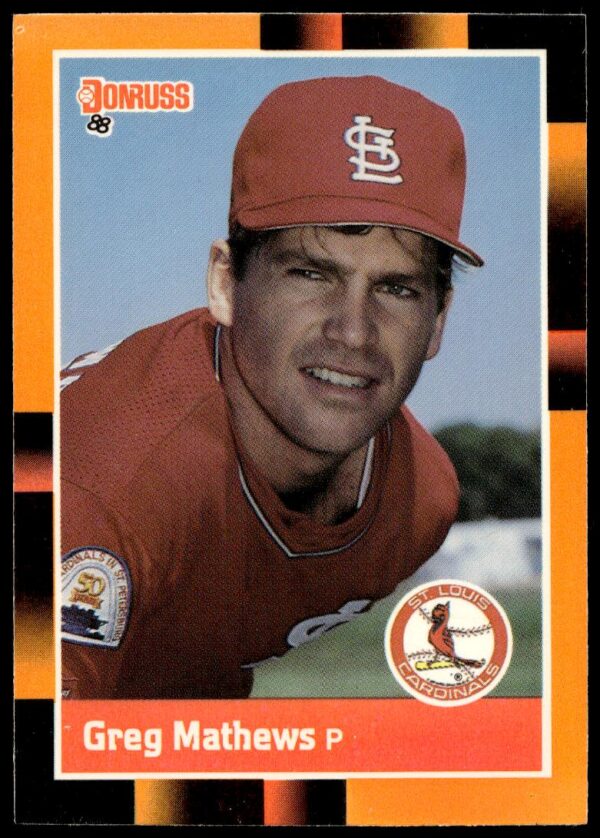 1988 Donruss Baseball's Best Greg Mathews #324 (Front)