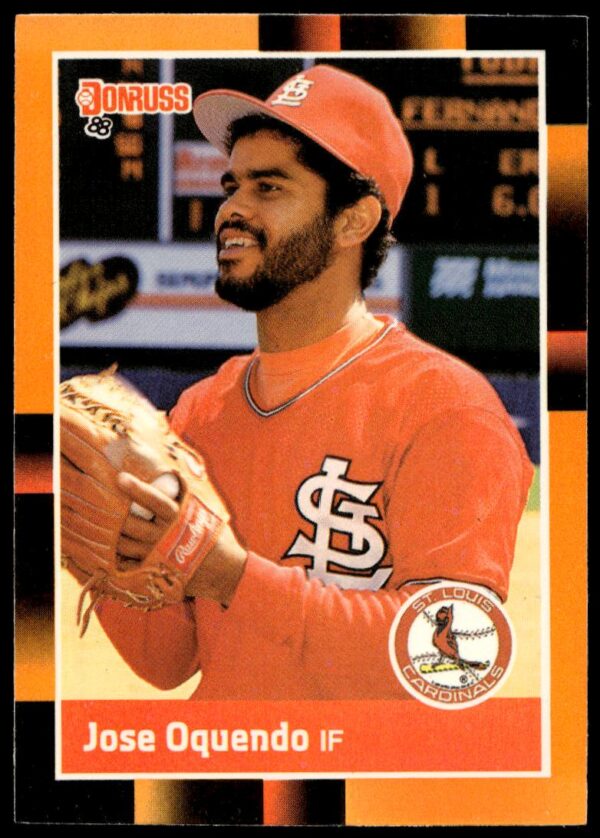 1988 Donruss Baseball's Best Jose Oquendo #313 (Front)