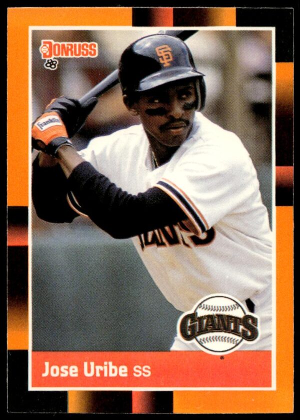 1988 Donruss Baseball's Best Jose Uribe #303 (Front)