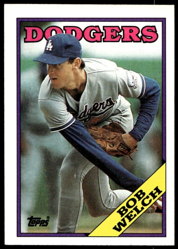 1988 Topps Bob Welch #118 (Front)