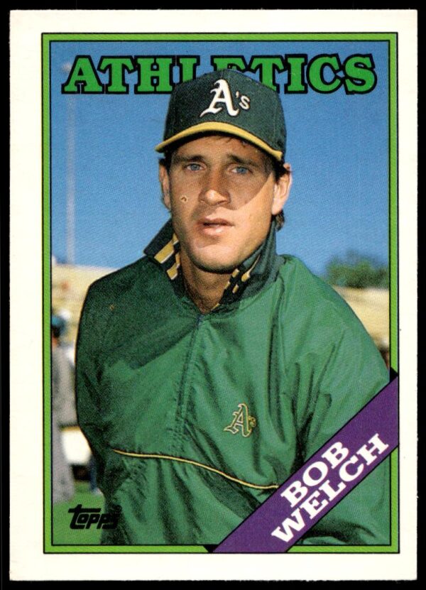 1988 Topps Traded Bob Welch #127T (Front)