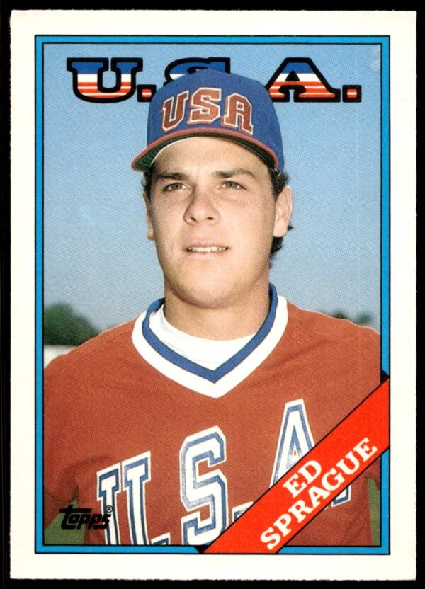 1988 Topps Traded Ed Sprague #113T (Front)