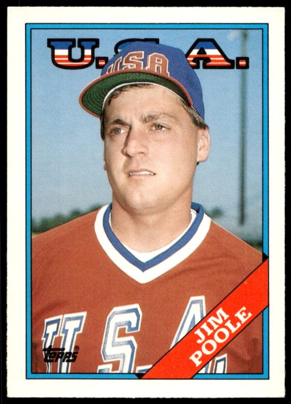 1988 Topps Traded Jim Poole #88T (Front)