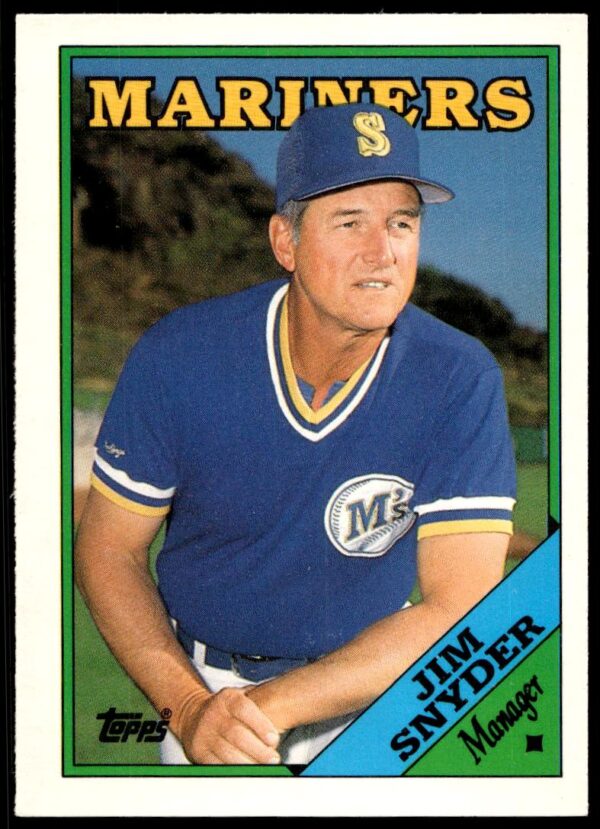 1988 Topps Traded Jim Snyder #112T (Front)