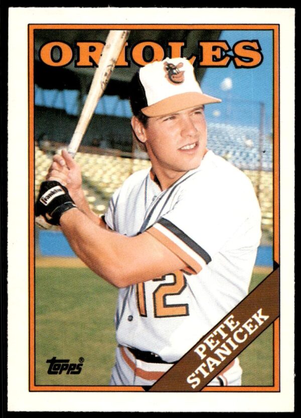 1988 Topps Traded Pete Stanicek #114T (Front)