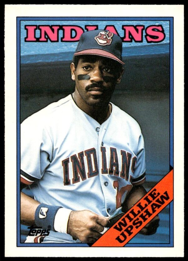 1988 Topps Traded Willie Upshaw #123T (Front)
