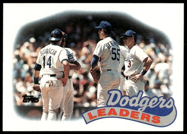1989 Topps Dodgers Leaders #669 (Front)