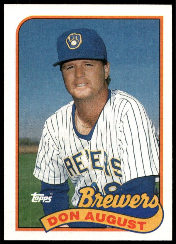 1989 Topps Don August #696 (Front)