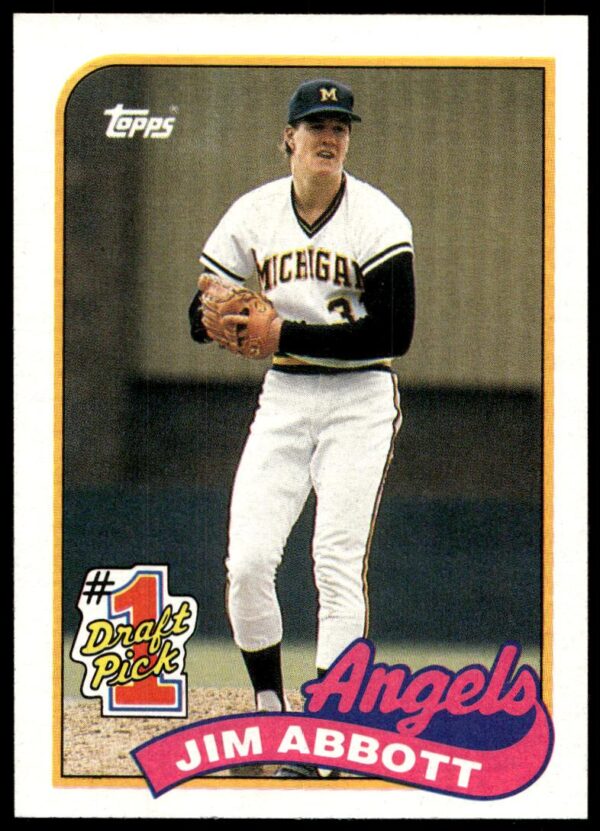 1989 Topps Jim Abbott #573 (Front)